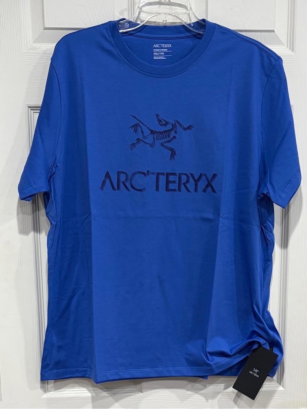 Arc’teryx Women's XXL Arc'Word Cotton T-Shirt Women's Tee Crew NWT Purple Blue